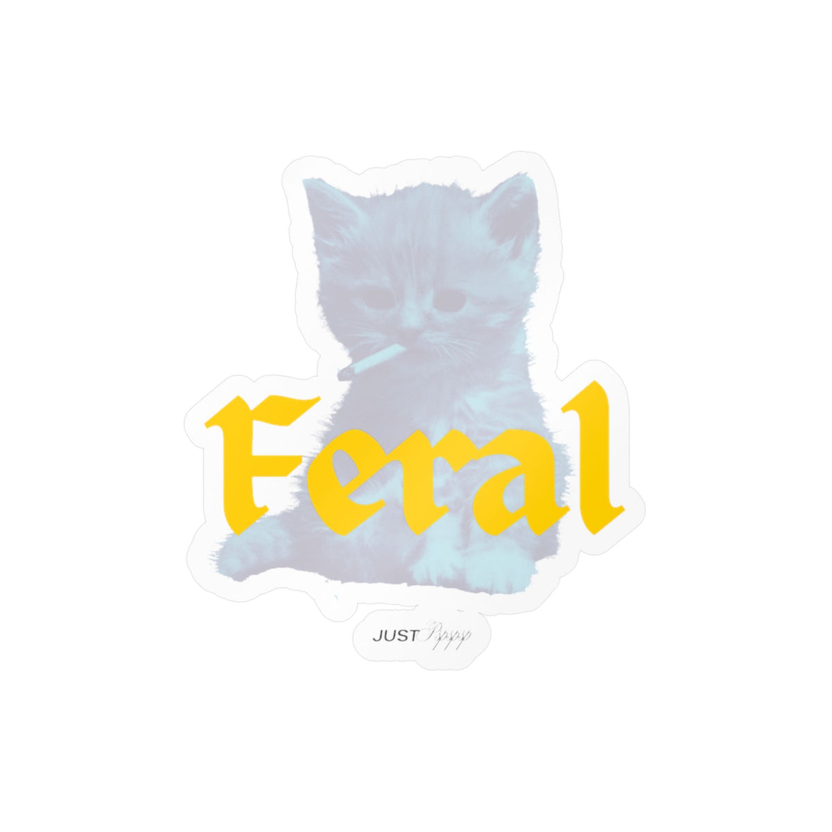 Feral Cat Kiss-Cut Vinyl Decal