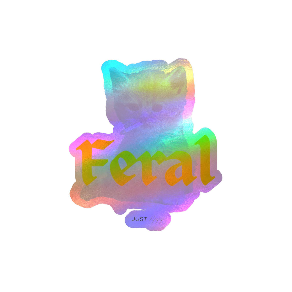 Feral Cat Kiss-Cut Vinyl Decal