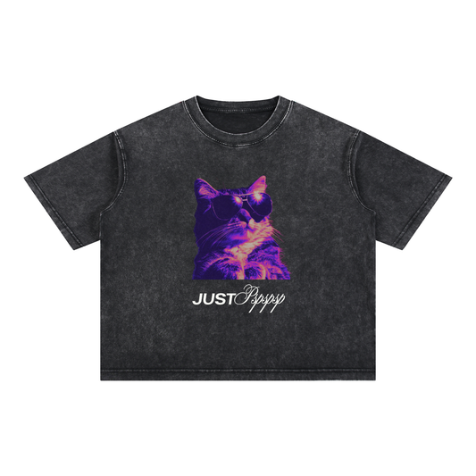 Just Pspsps Boxy Cotton T-Shirt