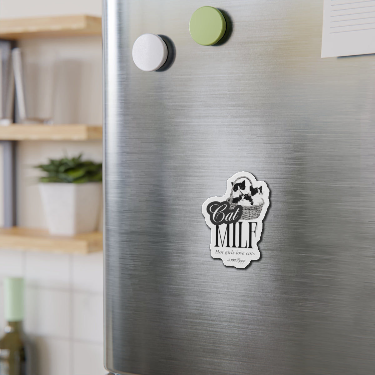 Cat MILF Die-Cut Magnet – Funny Cat Lover Gift