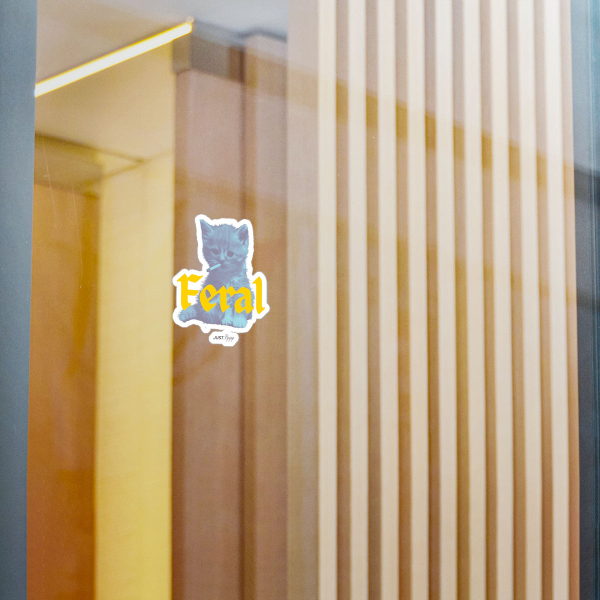 Feral Cat Kiss-Cut Vinyl Decal