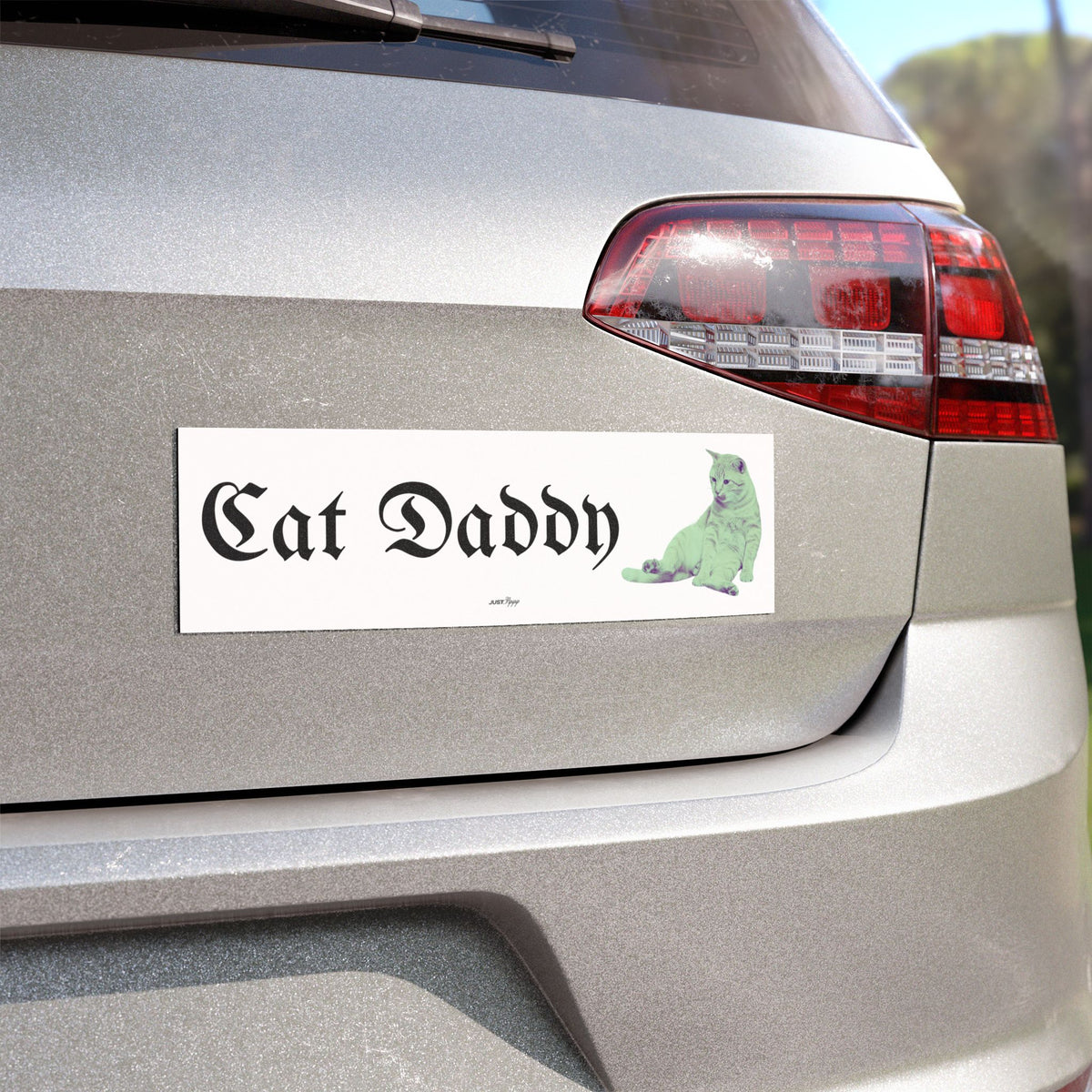 Cat Daddy Gothic Cat Car Magnet
