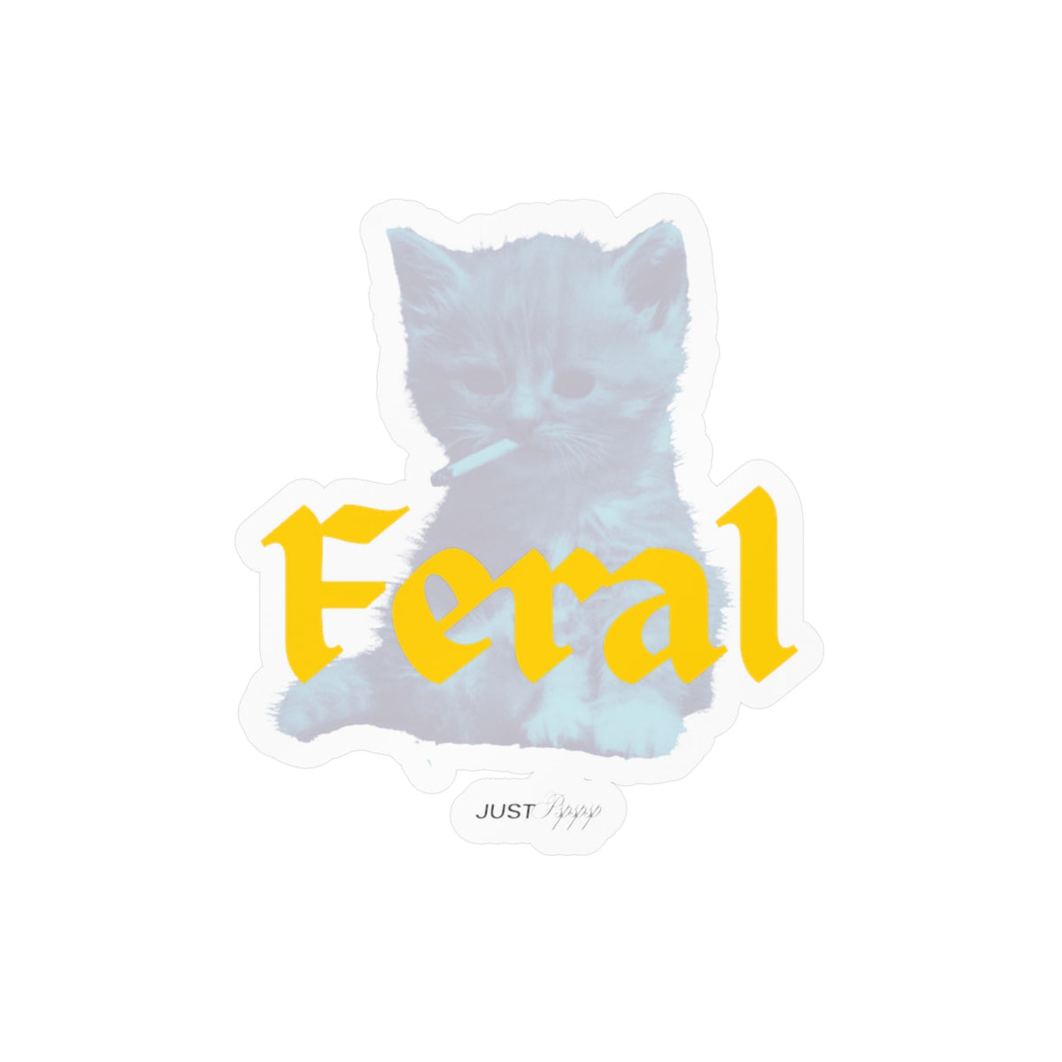 Feral Cat Kiss-Cut Vinyl Decal
