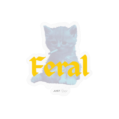 Feral Cat Kiss-Cut Vinyl Decal