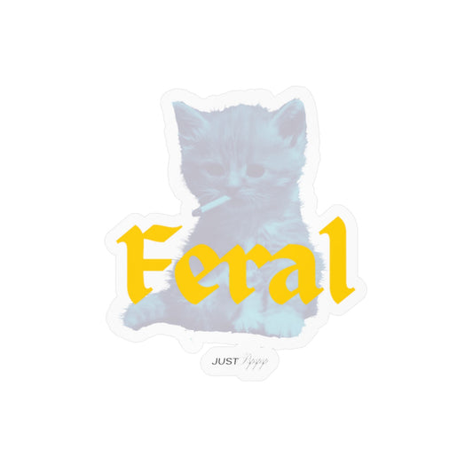 Feral Cat Kiss-Cut Vinyl Decal