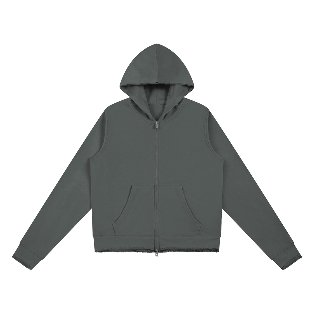Feral Women’s Raw Edge Full Zip Hoodie