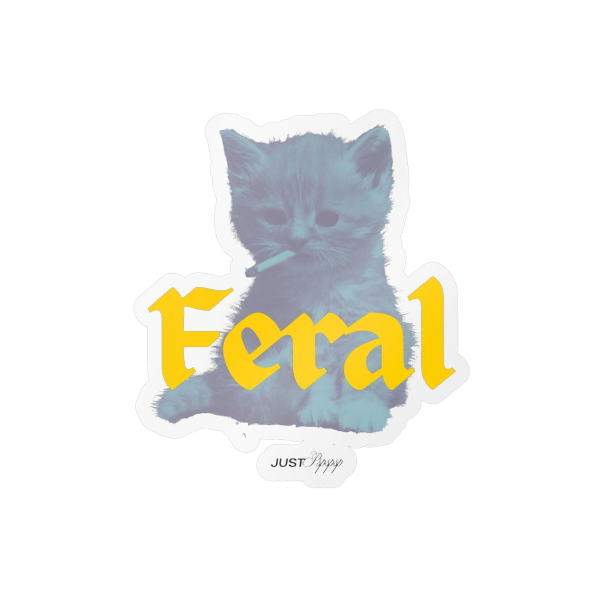 Feral Cat Kiss-Cut Vinyl Decal
