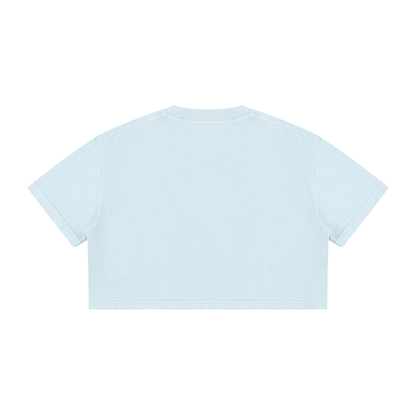 Bad Kitty Wash Cotton Crop T-Shirt