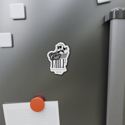 Cat MILF Die-Cut Magnet – Funny Cat Lover Gift